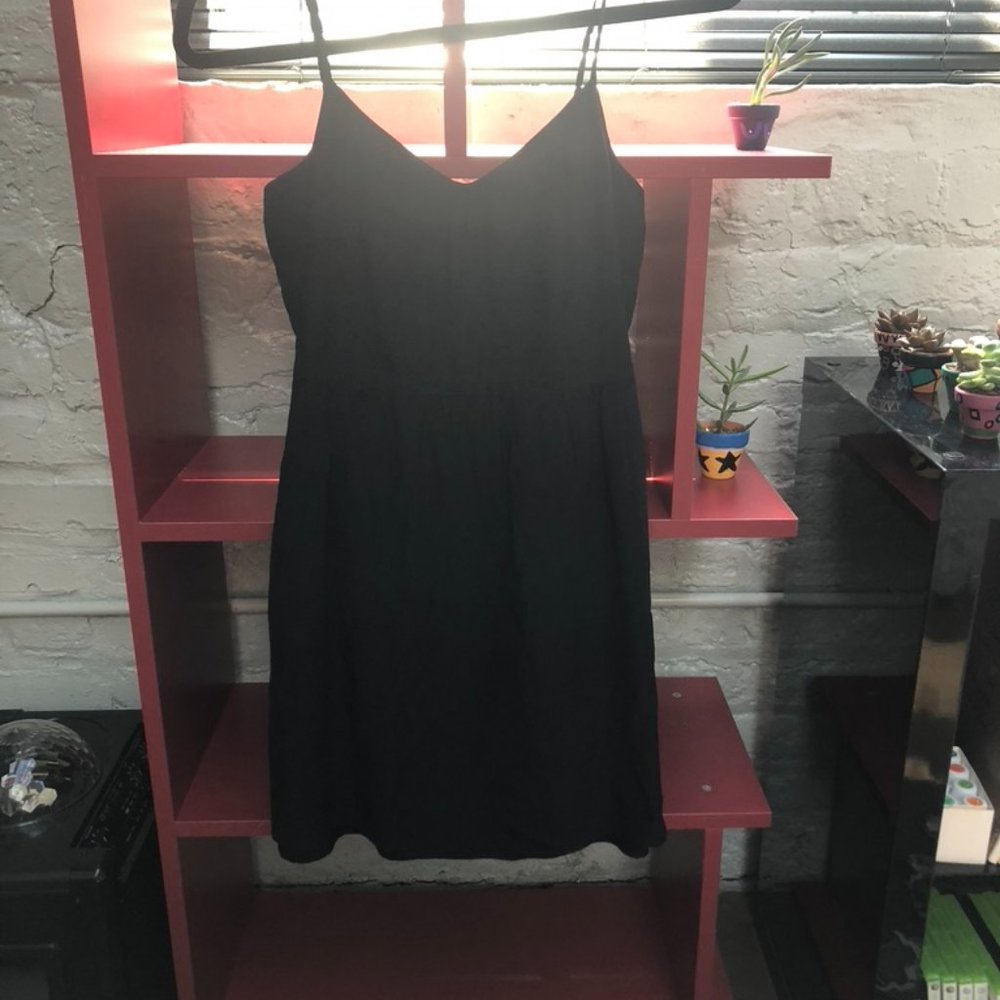 Madewell Black Slip Dress